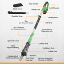 WORKPROX 20V Cordless Pole Saw, 15 FT Max Reach Pole Saw for Tree Trimming