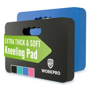 WORKPRO extra thick kneeling pad, black and blue, 2-pack, foam padding for floor work and home maintenance