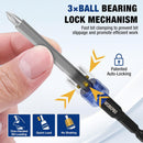 WORKPRO 2-Piece Drill Screwdriver Bit Holder for Impact Driver Bits, 3" Drill Bit Extension, 1/4 Inch Hex Shank Quick Release Extension Adapter, Ideal for Nuts, Drills and Socket Driver Adapters