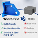 WORKPRO 40-Pack Floor Spacers, 2 in 1 Laminate Flooring Spacers with 1/2" & 1/4" Gaps, Wood Floor Install Tool for Laminate, Vinyl Plank, Tiles, Hardwood, Floating Flooring