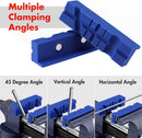 WORKPRO 2-Pair 4-1/2" Vise Jaw Pads, Magnetic TPU Vise Jaw Protective Covers, 1 Multi-Groove Jaw Pads Set and 1 Standard Waffle Surface Jaw Pads Set