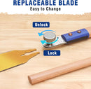 WORKPRO 10 Inch Japanese Pull Saw, Double-Edged Hand Saw for Wood Cutting with 7-9&18 TPI, SK5 Flexible Blade Flush Cut Saw with Non-Slip Beech Handle, Perfect Woodworking Tool Gift