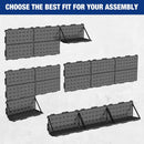 WORKPRO 16”x 16” Metal Peg Board, Foldable Black Pegboard for Wall Organization, Steel Panel with Round Holes & Vertical Slots, Ideal Tool Organizer in Office and Craft Room, 3 Pack