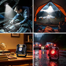 WORKPRO Magnetic Work Light, 4000mAh Rechargeable LED Work Lights with Stand, Portable 2000LM Flood Light for Camping, Fishing, Car Repair, Emergency, Job Site Lighting, Mechanic Light with 5 Modes