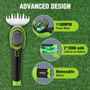 WORKPRO 7.2V Handheld Grass Trimmer, 2-in-1 Cordless Hedge Trimmer & Grass Shears with 2Ah Battery, Small Bush & Shrub Trimmer for Lawn Edging, Garden, Yard & Hedge Trimming