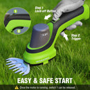 WORKPRO 7.2V Handheld Grass Trimmer, 2-in-1 Cordless Hedge Trimmer & Grass Shears with 44.5” Wheeled Extension Pole, 2Ah Battery, Shrub Trimmer for Lawn Edging, Garden, Yard & Hedge Trimming