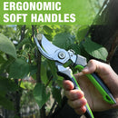 WORKPRO Garden Bypass Pruning Shears, 8.5" Garden Pruning Scissors with CRV Integral Forged Blades, Garden Clippers Hand Tools for Cutting and Trimming Bonsai, Branch, Herb, Rose, Flower (W)