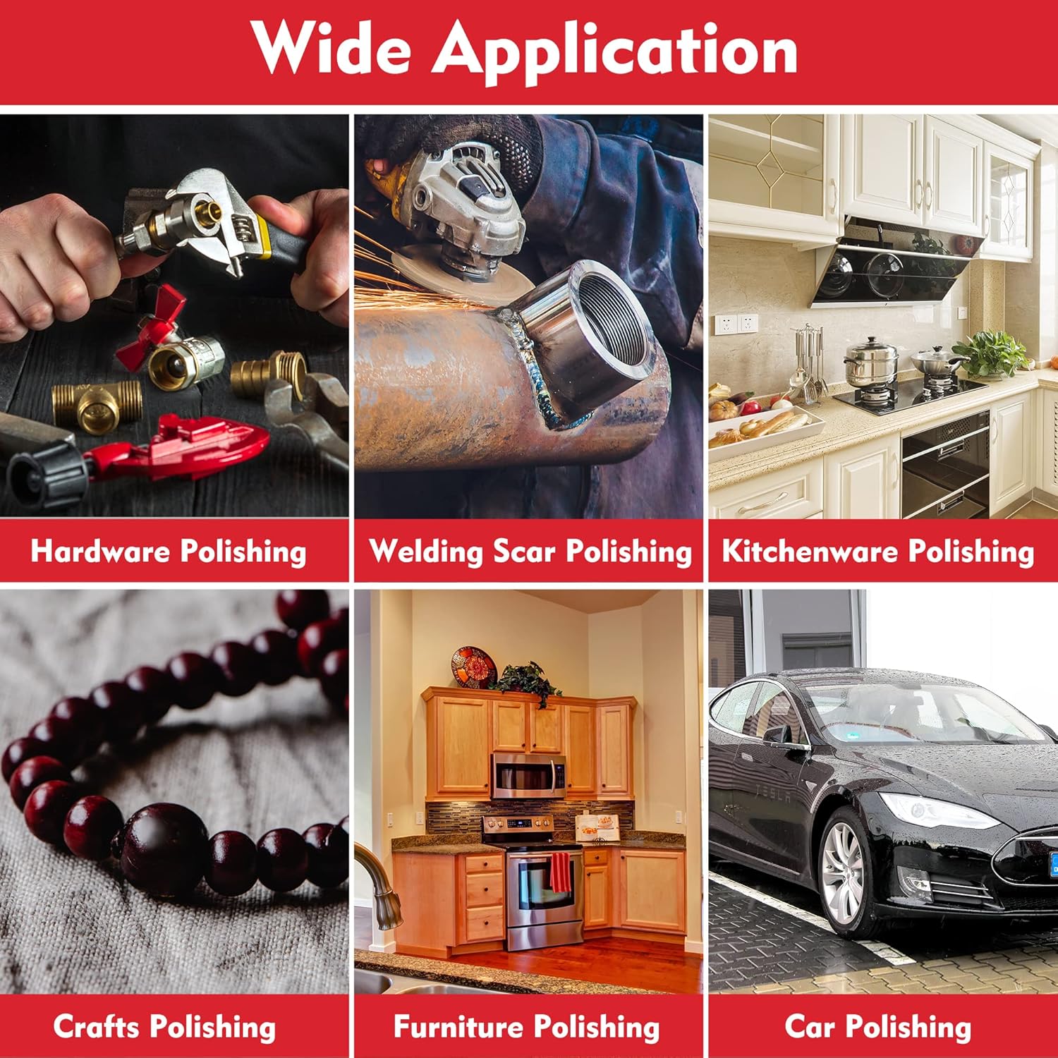 Maroon sanding belts for polishing multiple surfaces and workshop projects