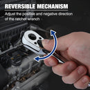 WORKPRO 3/8-Inch Drive Ratchet, Quick-Release Reversible Ratchet Wrench, 72-Tooth 3/8 Drive Ratchet Handle, Chrome Alloy Made, Cr-Mo Head, Full Polished