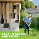 WORKPRO Weed Puller Tool with 44” Bamboo Handle, Heavy-Duty 4-Claw Cast Iron Head, Stand-Up Weeder with Foot Pedal for Dandelions, Thistles, Crabgrass, Easy Root Removal Without Bending or Kneeling
