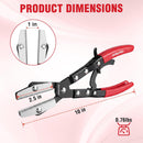 WORKPRO 10" Ratcheting Hose Pinch Off Pliers, Locking Hose Clamp Pliers | Ergonomic Grip for Radiator, Coolant, Automotive, Fuel Lines - Easy One-Handed Operation, Adjustable Jaw