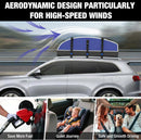 WORKPRO 21 Cubic Feet Rooftop Cargo Carrier Roof Bag, Waterproof Roof Rack Cargo Carrier for Vehicles with/Without Rack, Heavy Duty 840D PVC, Includes Anti-Slip Mat, 6 Door Hooks and Storage Bag