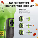 WORKPRO 20V Lightweight Mini Cordless Leaf Blower wih Battery and Charger, 2-Speed Control