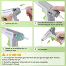 WORKPRO 3.6V Cordless Hot Glue Gun, Energy Saving Rechargeable Fast Heating Glue Gun Kit with 20 Pcs Mini Glue Sticks, Ultra Light Automatic-Safety-Power-Off Glue Gun, Fit for Mini Sticks(0.27" Dia)