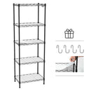 WORKPRO 5-Tier Metal Storage Shelving, 17-3/8"W x 11-1/2"D x 51-1/2"H, 550 LBS Load Capacity