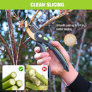 WORKPRO Bypass Pruning Shears, 9" Professional Garden Shears with Adjustable Handle Span, Premium Steel Garden Clippers, Titanium Coated Garden Tool, Cuts Up to 3/4 Inch