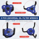 WORKPRO Universal Oil Filter Wrench Adjustable (2-3/4" to 5-1/8"), Oil Filter Removal Tool, Oil Filter Change Set, Ideal for Engine Filters, Conduit, & Fittings