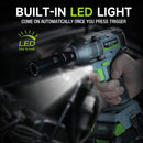 WORKPRO 1/2 inch, 20V Cordless Impact Wrench, with 4.0 Ah Battery, Fast Charger, 4 Impact Sockets and Storage Case