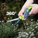 WORKPRO Grass Shears Handheld, Ultra-Sharp Grass Clippers with 360 Degree Swivel Blades, Manual Grass Cutter, Non-Slip Garden Shears, Gardening Scissors, Plant Clippers for Precise Lawn Trimming