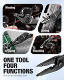 WORKPRO 4.5 Inch Long Nose Slip Joint Pliers, High-Toughness Alloy Steel Adjustable Pliers with Two-Position Smooth Switch, Anti-Rust Coating, Small Pliers for Tight Spaces & Versatile Use