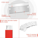 WORKPRO 12-Pack Box Cutter Retractable - Utility Knife with Single Edge Razor Blade - Razor Knife Box Opener Cardboard Cutter with Metal Sheathes- Extra 12-Pack Razor Blades for Replacement - Red