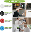 WORKPRO Paint Sprayer, 600W HVLP Spray Paint Gun with 4 Nozzles, 3 Spray Patterns & Adjustable Flow, 44 fl.oz (1300ml) Container, Paint Gun for Furniture, Cabinets, Fence, Walls, Doors, DIY Projects