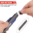 WORKPRO 18mm Retractable Utility Knife with 10-Piece SK5 Blades | Heavy Duty Snap-off Box Cutter, For Cartons, Cardboard and Boxes, Perfect for Office and Home Use