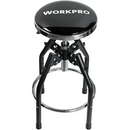WORKPRO Heavy Duty Adjustable Hydraulic Shop Stool,Garage Bar Stool, 29in to 33.86in, 330-Pound Capacity, Black