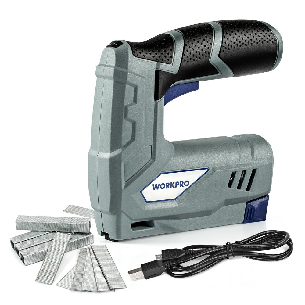 WORKPRO 3.6V Electric Staple Nail Gun with USB cable, innovation quality high-quality durable secure design
