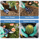 WORKPRO 4PCS Heavy Duty Aluminum Hand Garden Tool Set