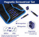 WORKPRO 12 in 1 Torx Screwdriver Set with T3 T4 T5 T6 T8 T10 Security Torx Bit & Tweezers, Precision Magnetic Screwdrivers, Pry Bars, Spudger for Eyeglass, Watch, Computer, Laptop, Phone, with Pouch