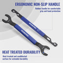 WORKPRO 32mm & 36mm Fan Clutch Wrench Set with Water Pump Pulley Holder | Fan Clutch Removal Tool Kit for BMW, Ford, GM, Dodge, Chevrolet, Jeep. Water Pump Holder, Clutch Fan Tool with Carrying Case