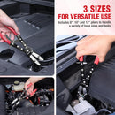 WORKPRO 3-Piece Ratcheting Hose Pinch Off Pliers Set, 8", 10", 12" Pliers | Locking Hose Clamp Pliers with Storage Bag, Ergonomic Grip - for Radiator, Coolant, Automotive, Fuel Lines