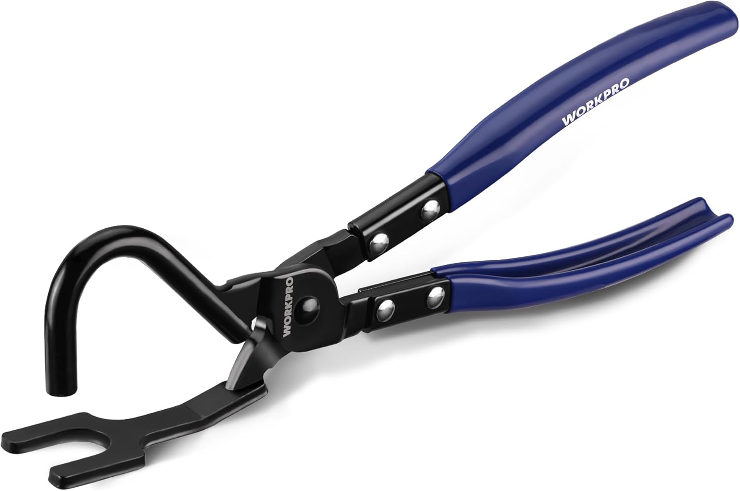 WORKPRO Exhaust Hanger Removal Tool, Heavy-Duty Exhaust Hanger Pliers | Non-Slip Grip, For Rubber Exhaust Hangers Muffler Hanger, Compatible with Most Domestic & Imported Exhaust Systems