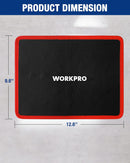 WORKPRO Magnetic Tool Mat, Flexible Magnetic Tool Holder Tray with Durable PVC Surface for Garage, Workshop and Auto Repair, 12.6" x 9.6"