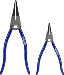 WORKPRO 2-Piece 8＂ & 11＂ Heavy Duty Lock Ring Pliers Set，Blue