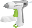 WORKPRO 3.6V Cordless Hot Glue Gun, Energy Saving Rechargeable Fast Heating Glue Gun Kit with 20 Pcs Mini Glue Sticks, Ultra Light Automatic-Safety-Power-Off Glue Gun, Fit for Mini Sticks(0.27" Dia)