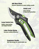 WORKPRO 3-Piece Garden Shears Set, Heavy-Duty Gardening Clippers | Include 20” Hedge Shear, 24” Anvil Lopper & 8” Pruning Shear, with Sharp Blade, Comfort Grip for Branches, Shrubs, and Hedges