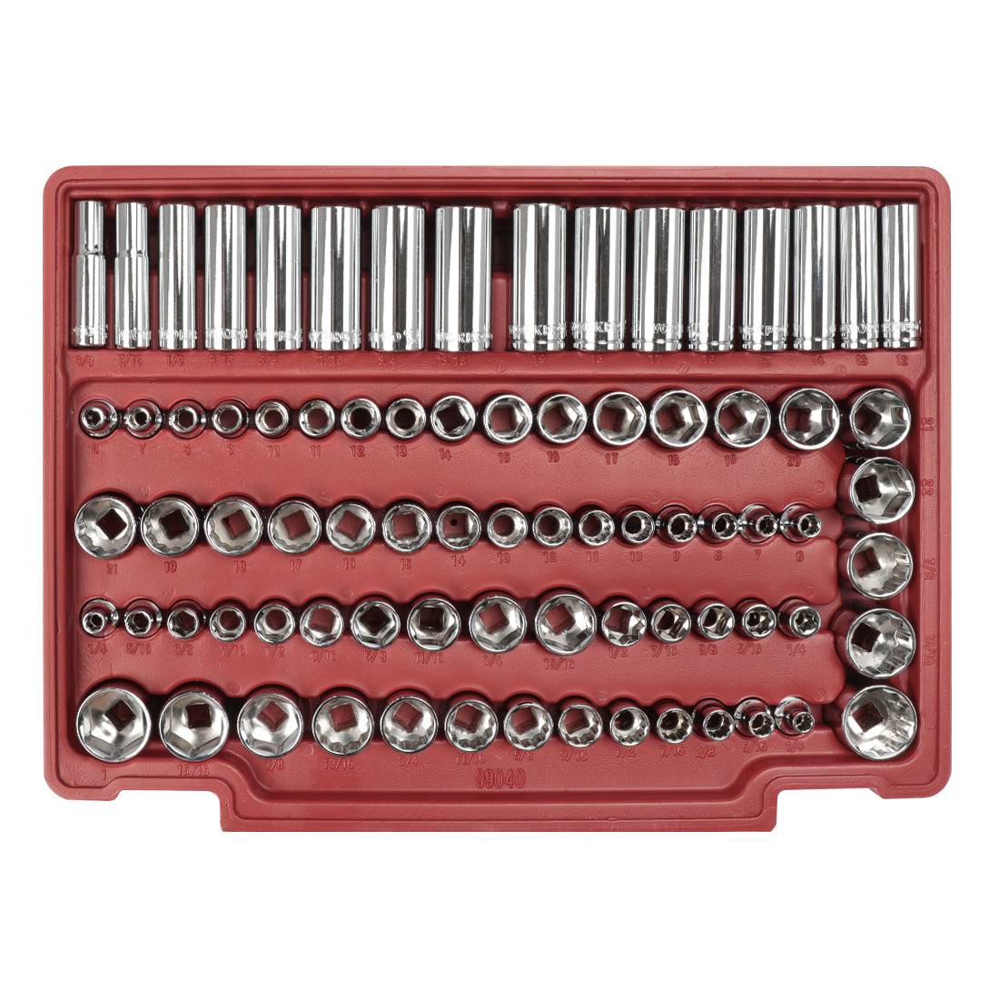 WORKPRO 450 Pcs universal mechanics tool set with heavy duty red case, durable quality and secure innovation