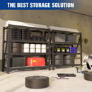 WORKPRO 4-Tier Metal Garage Shelving Unit, 68"W x 24"D x 65"H, 7200 LBS Capacity, Heavy Duty Industrial Adjustable Shelves