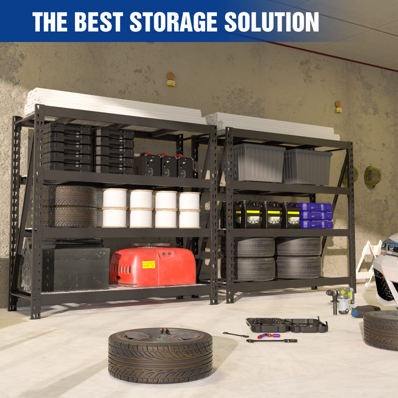 WORKPRO 4 Tier Metal Garage Shelving Unit 68