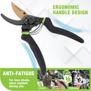 WORKPRO 8.5" Bypass Pruning Shears, Die-cast Aluminum Handle, Garden Shears with Sharp SK5 Blade, Garden Clippers, Hand Pruner for Branches, Flowers, Fruits, Plants, Effortlessly Prunes 3/4" Branches