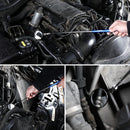 WORKPRO 2-in-1 Telescoping Inspection Mirror with Telescoping Magnetic Pick-Up Tool, Round Mirror, Extendable Mirror up to 30in; Non-Slip Handle; 360° Inspection Mirror Telescoping Swivel Head