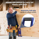 WORKPRO Drywall Carrier, 2 Pack Plywood Carrier Tool with 176 lbs Load Capacity, Heavy Duty Lift and Carry Panel Mover Tool, Easy to Carry Drywall, Plywood, Glass Boards, Plasterboard