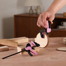 WORKPRO 6" Mini Bar Clamps for Woodworking, 2-Pack One-Handed Clamp/Spreader, Light-Duty Screw-Change F Clamp with 50lbs Load Limit, Pink Ribbon