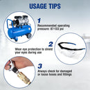 WORKPRO Tornado Nozzle Air Blow Gun for Car Detailing, Workshops, and Home Cleaning – Quickly Blasts Dirt and Dust, Compatible with Air Compressors