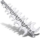 WORKPRO 3/8" Drive Crowfoot Wrench Set, 10-Piece Metric Open-End Wrenches with Clip-on Organizer, 10-19mm, Great for Automotive Repair Work Hard-To-Reach Areas