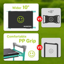 WORKPRO Garden Kneeler and Seat, 10" Wider Heavy Duty Foldable Gardener Stool with 2 Tool Bag Pouchs, NBR & EVA Foam Pad, Outdoor Portable Kneeler Bench for Gardening