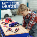 WORKPRO 2-Pack Plier Organizer Rack, Pliers Holder and Cutter Organizers with Non-Slip Rubber Base, 20-Slot Tool Box Organizer, Tool Drawer Organizer, Tool Storage, Plier Rack (Pliers Not Included)