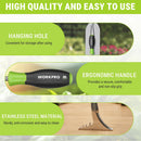 WORKPRO 3-Piece Weed Puller Tool Set, 15-Inch 6-Tine Weed Remover, 12" Hand Weeder, 12.5" Crack Weeder, Stainless Steel with Ergonomic Handle for Lawn, Garden, Yard